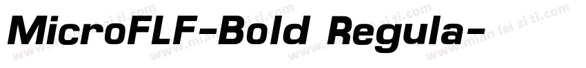 MicroFLF-Bold Regula字体转换
